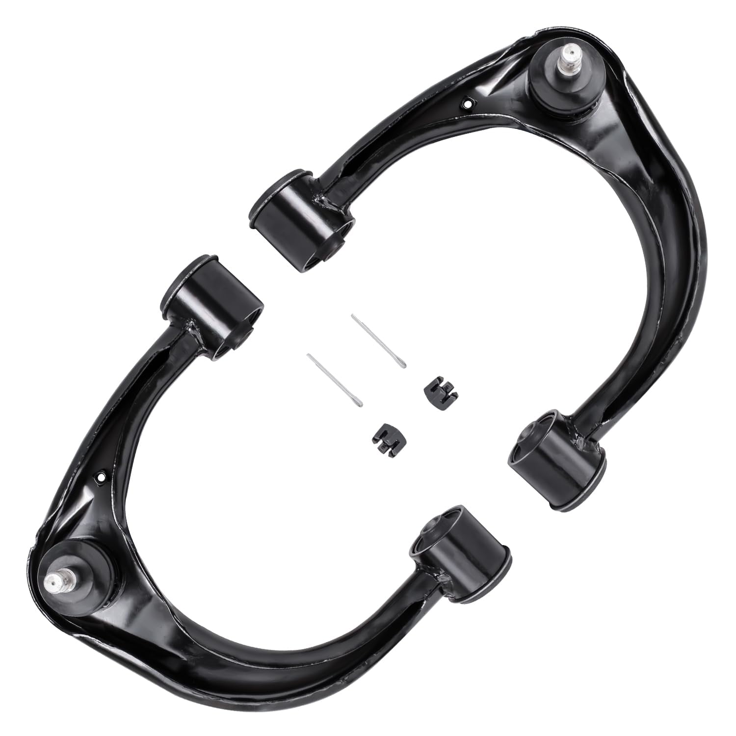 Detroit Axle - 10pc Front End Suspension Kit for 2003-2009 Toyota 4Runner FJ Cruiser Lexus GX470 2004 2005 2006 2007 2008, 4 Upper Lower Control Arms Ball Joints 4 Inner Outer Tie Rods 2 Sway Bars