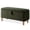 Green, variant on 39.5" Boucle Storage Ottoman Bench with Wood Legs for Living Room Bedroom Foot Rest End of Bed, White