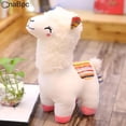 thumbnail image 4 of 25cm Smile Alpaca Llama Plush Animals Toy Cute Stuffed Doll Household Throw Pillows Home Decoration Kids Toys Birthday Gifts, 4 of 5