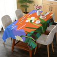 thumbnail image 6 of Rectangular Tablecloth 60x84 Inch – Waterproof Polyester Printed Table Cover, Wrinkle Resistant, Washable for Kitchen & Dining, Floral Flowers Print, 6 of 6
