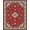 Red, Pattern 15, variant on ODIKA 8'x10' Washable Area Rug Vintage Oriental Medallion With Intricate Scroll Border Design for King Size Bedroom Under Bed, Master Suite, Non-Shedding, Easy Care