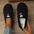 thumbnail image 2 of EKVAHL Women's Orthopedic Barefoot Sneakers, Slip‑On Wide Width Walking Shoes, Flexible Beach Home Casual Tennis Shoes Black, 2 of 4