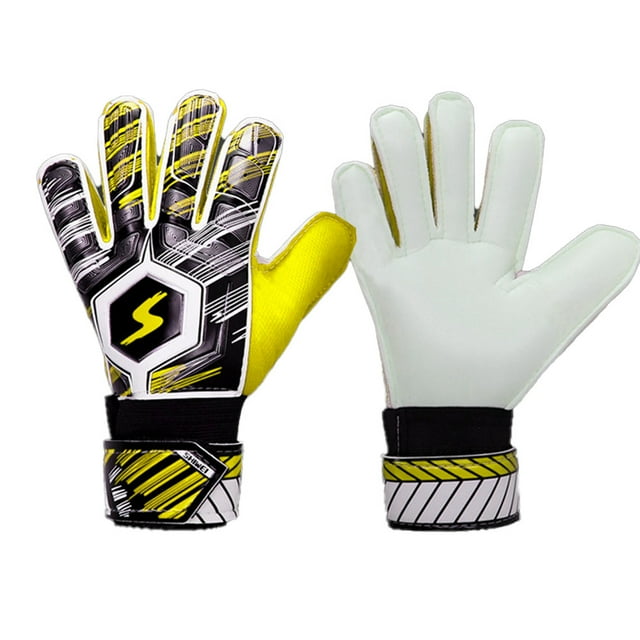 Gants de Gardien de Soccer pour Jeunes avec Protection des Doigts et Double Protection du Poignet