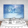 thumbnail image 2 of 7x5FT Winter Wonderland Backdrop Winter Frozen Snow Ice Crystal Pendant World Backdrops Winter Snow Photo Backdrop Photography Background, 2 of 4