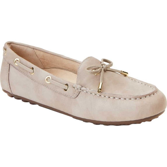 Women's Vionic Virginia Driving Moc Nude Leather 11 W