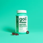 Goli Nutrition Pre-Post-Probiotic Zero Sugar Gummies, 60 Count