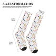 thumbnail image 2 of Lsque Geometric Spots Pattern Sport Compression Socks for Men & Women 15-20 mmHg Knee High Nurse Pregnant Running Medical and Travel Athletic, 2 of 6
