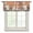 Orange, variant on Pink Flamingos Semi Sheer Valance Curtains Palm Trees Tropical Plant Beach Shore Blue Sky Voile Valances Curtain Rod Pocket Small Window Treatment for Kitchen Bathroom Cafe 42"x12"