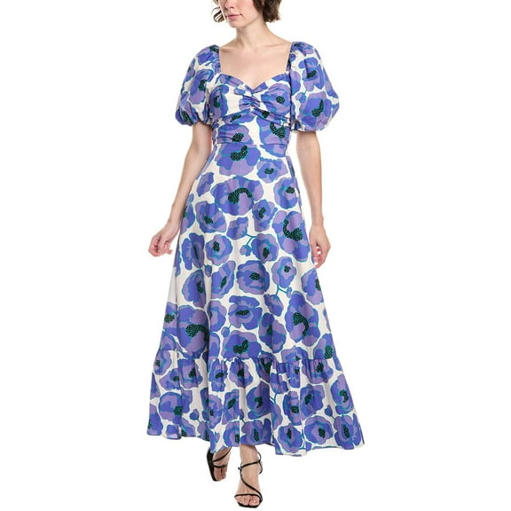 Endless Rose womens  Floral Print Maxi Dress, m, Purple