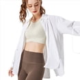 thumbnail image 1 of Camisas de Larga con Protección Solar UV UPF 50+ para Mujer, para Pesca, Senderismo, con Botones Leche de XL, 1 of 8