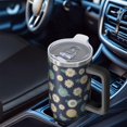 thumbnail image 6 of 40oz Pioneer Flower Floral Print Pattern Insulated Tumbler with Handle, BPA-Free Leak Proof Lid and Straws, Double Wall Vacuum, Hot 12h/Cold 34h, 6 of 6