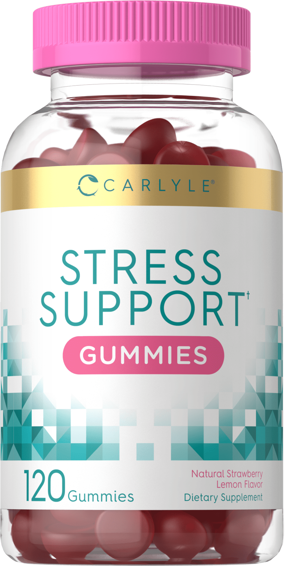 Stress Relief Gummies 120 Count with Gaba and L Theanine NonGMO