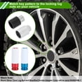 thumbnail image 3 of Unique Bargains Wheel Lock Lugnut with Adapter for Toyota Durable Anti-theft Screw Nut Removal Key Socket Type J 1Set, 3 of 7