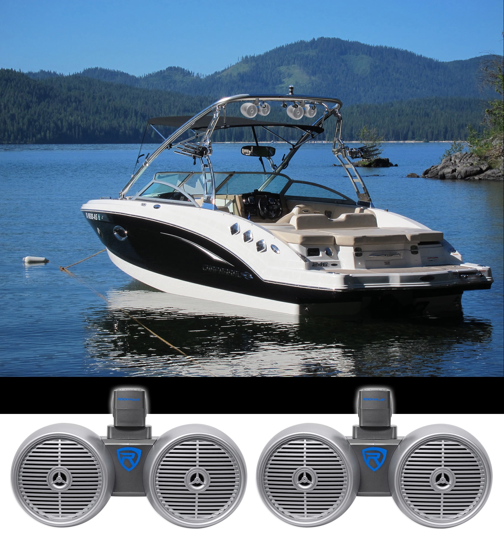 rockville wake tower speakers