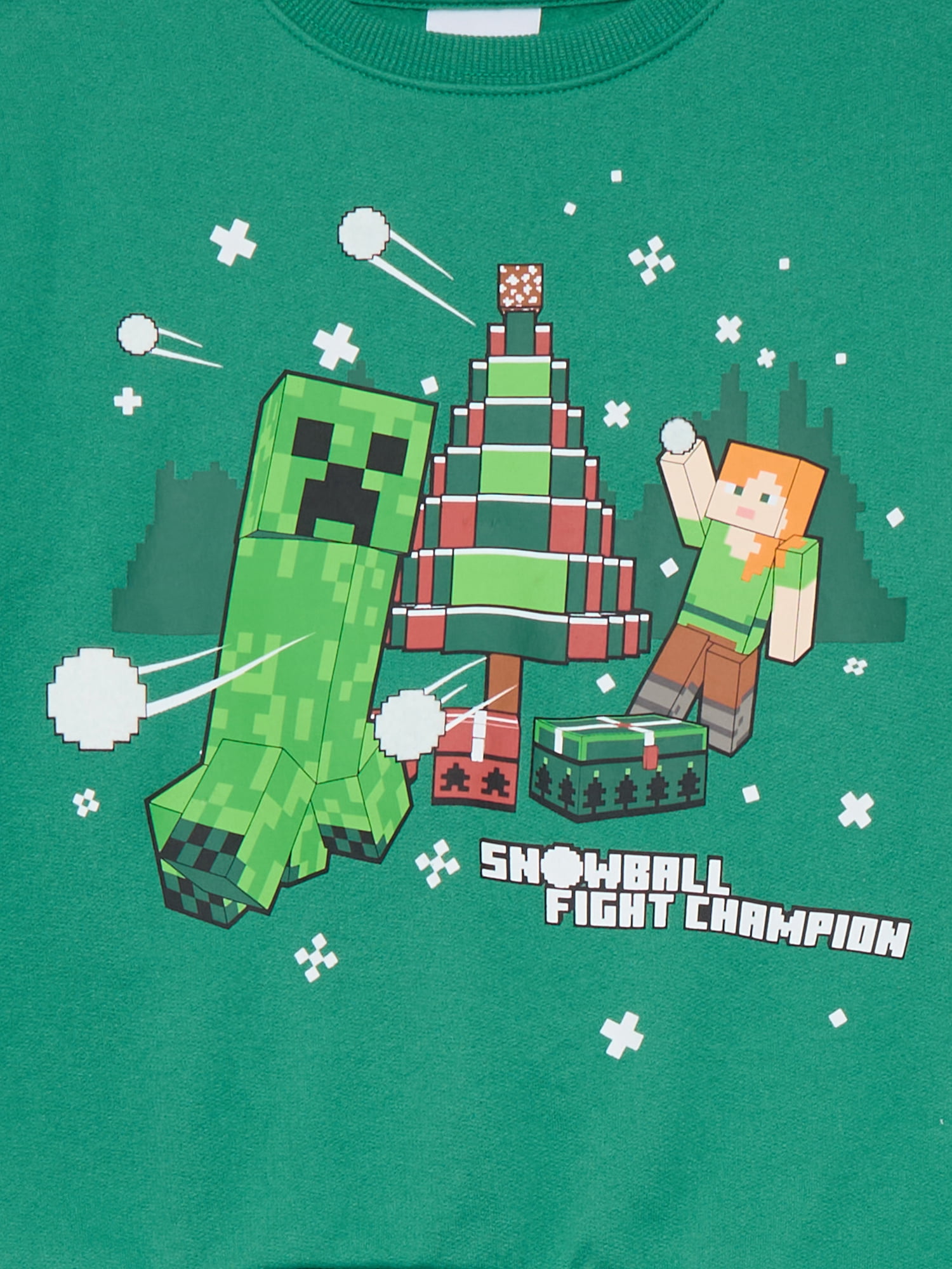 Minecraft Boys Christmas Graphic Sweatshirt and Sweatpants Set, 2 Piece, Sizes 4-12