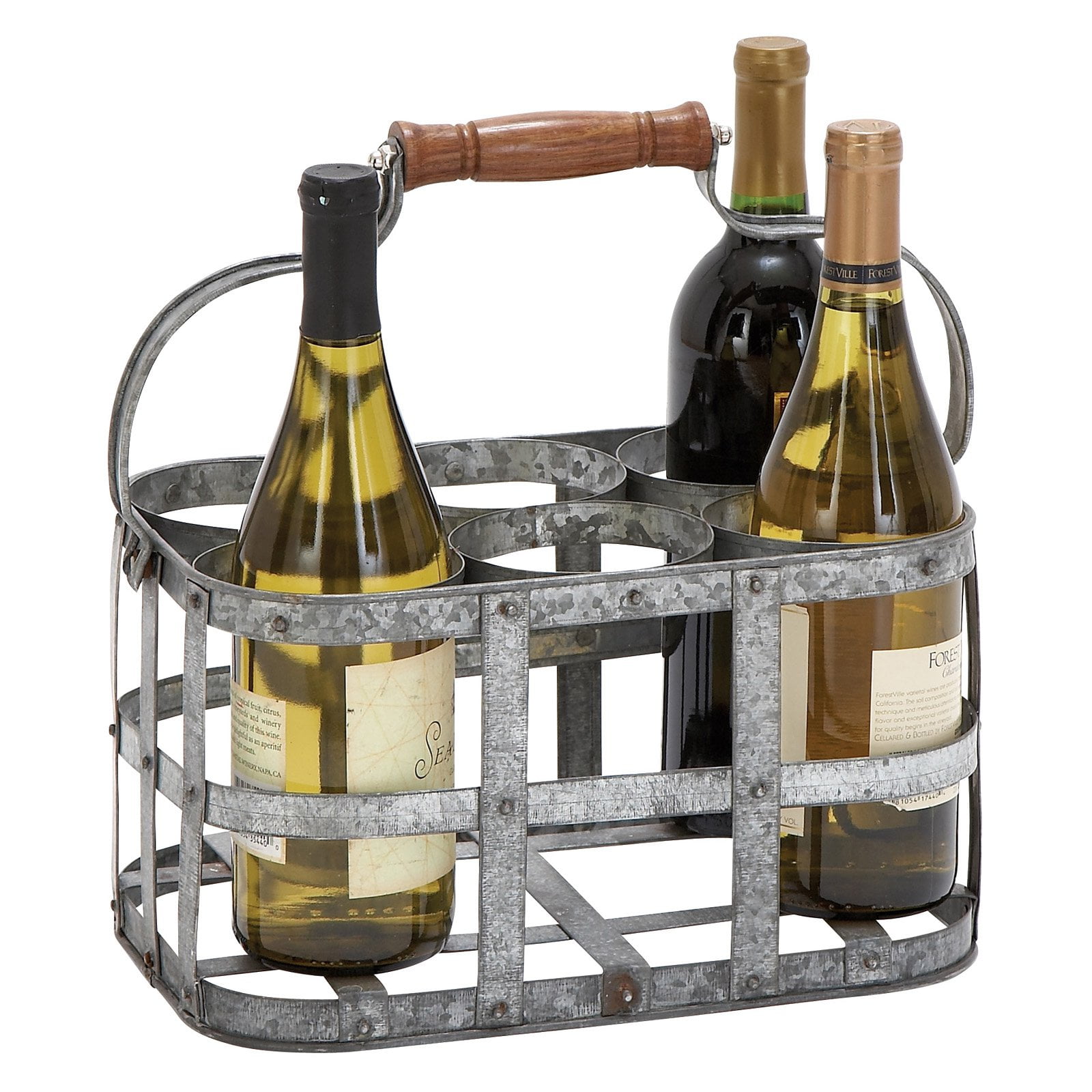 Woodland Imports Carmalina Metal Wall 5 Bottle Wine Cradle Rack Woodland Imports Carmalina Metal Wall 5 Bottle Wine Cradle Rack