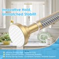thumbnail image 3 of Small Tension Rod 18 To 27 Inch，1 - Inch Diameter Gold Tension Curtain Rod Small Tension Rod No Drilling, Anti - Slip, Anti - Rust Short Tension Rod, 3 of 7