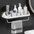 thumbnail image 1 of TIMIFIS Towel Racks for Bathroom Bathroom with Towel Bar Storage Rack Washbasin Wall Mounted Storage Rack Strong Load Bearing Capacity No Need for Punching Bathroom Towel Rack Storage Rack, 1 of 6