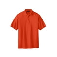 thumbnail image 5 of Port Authority TLK500 Mens Silk Touch Polo T-Shirt, Orange - 2XL Tall, 5 of 6