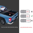 thumbnail image 2 of North Mountain 6ft Soft Tri Fold Truck Tonneau Cover, Fits for 1994 - 2003 Chevrolet S10 6ft (72.8"-73.1")Fleetside/Styleside Truck Bed, not for Flareside/Stepside Bed., 2 of 7