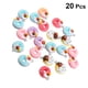 thumbnail image 4 of EeaseMX 20 colgantes de resina con forma de donut de imitación de pastel, con forma de fresa, para bolso (colores variados), 4 of 7