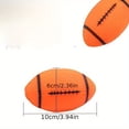 thumbnail image 2 of 2pcs Dog Durable Crew Rugby Ball Toy, Pet Grinding Teeth Sound Toy For Dog Interactive Supply, 2 of 5