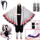 thumbnail image 2 of Disfraz de Anime Demon Slayers Shinobu Kochou, Kimono, capa, Kimetsu no Yaiba Kisatsut, uniforme, ropa de Halloween y Navidad, 2 of 4