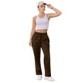 thumbnail image 6 of Resicozy Womens Sweatpants 2025 Fall Baggy Wide Leg Sweatpant Drawstring Straight Leg Sweat Pants with Pockets Coffee M, 6 of 8