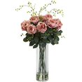 thumbnail image 1 of Nearly Natural Giant Fancy Rose & Willow Arrangement, Pink, 1 of 1