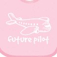 thumbnail image 4 of Inktastic Future Pilot Airplane Doodle Plane Boys or Girls Baby Bib, 4 of 4