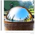 thumbnail image 5 of 6 piezas de jardín de acero inoxidable Hemisferio Garden Hollow Balls Balls Garden Mirrors, 5 of 5