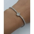 thumbnail image 2 of Women's Tennis Bracelet 4 Ct Pear Cut Lab Created Diamond 14K White Gold Plated 7.5 '' 925 Sterling Silver, 2 of 2