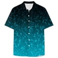 thumbnail image 4 of Hessimy Mens Short Sleeve Button Down Shirt Lightweight Wrinkle Free Untucked Dress Shirts(Green,XL), 4 of 7
