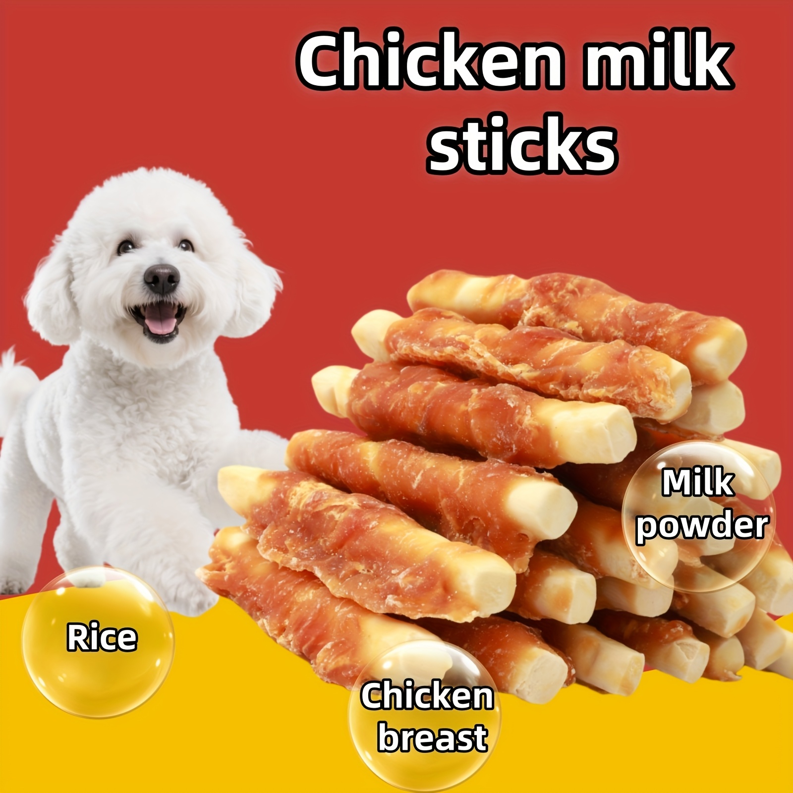 ComfyCradle Duck Meat Strips & Chicken Milk Sticks Dog Treats Variety Pack, High-Protein Training Rewards for All Breeds, 28.2 oz (800g Total)