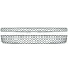 Bully GI-33X Triple Chrome Plated ABS Snap-in Mesh Style Imposter Grille Overlay, 2 Piece