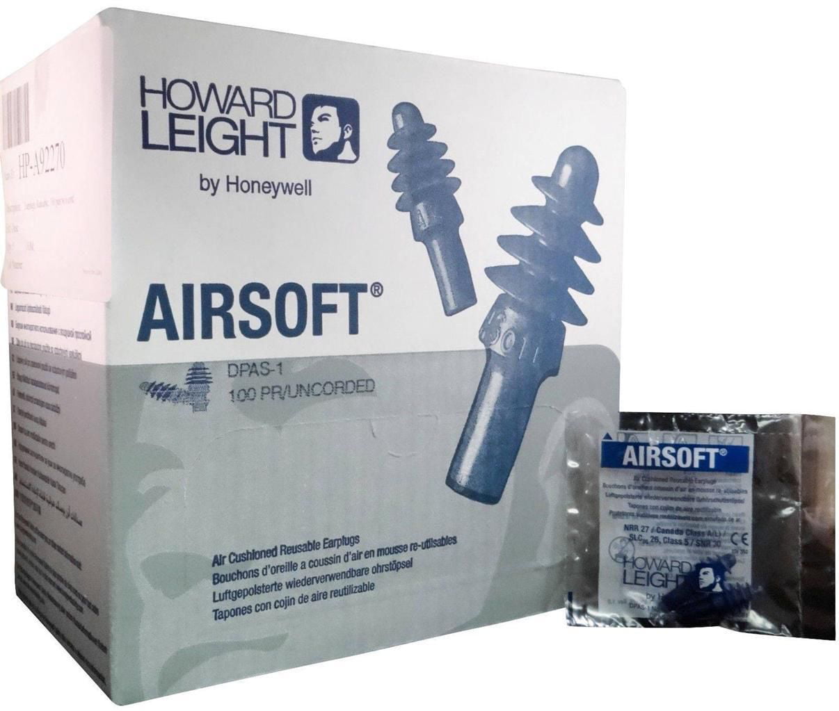 Soft Reusable Ear plugs Howard Leight Airsoft Corded Earplugs for Work Sleep 