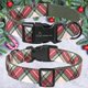 thumbnail image 2 of Collar para perro Aring Pet Christmas, algodón a cuadros, rojo y verde, 34-56 cm, 2 of 6