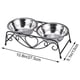thumbnail image 3 of para perros Soporte de agua y comida Platos para perros y gatos inclinados Comedero para mascotas para gatitos Perros, 3 of 6