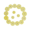 thumbnail image 1 of Jinnoda 16pcs Flute Button Pads Portable Woodwind Replacement Maintenance Gasket, 1 of 9