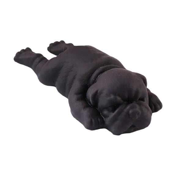 Novelty Black Bulldog Stress Squishy Toys, Slow Rising Squeeze Puppy Fidget, Soft Silicone Decompression for Adults