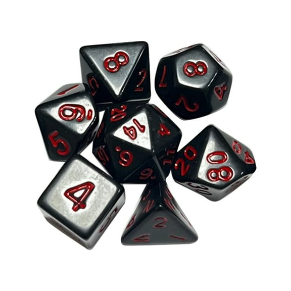 DND-Dice Set 7-Die Polyhedral RPG-Dice Set with Sharp-Edges for Galaxy-Series