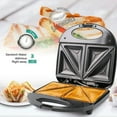 thumbnail image 3 of CUITING Electric Non-Stick Belgian Waffle Maker Iron  Breakfast  Sandwiches  Snacks  Burgers and more  2-Slice  Black, 3 of 5