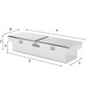 thumbnail image 2 of Lund Challenger C-Channel Truck Tool Box - Polished - 5200, 2 of 2