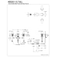 thumbnail image 5 of Kingston Brass KB320LL Bidet Faucet, Matte Black, 5 of 5