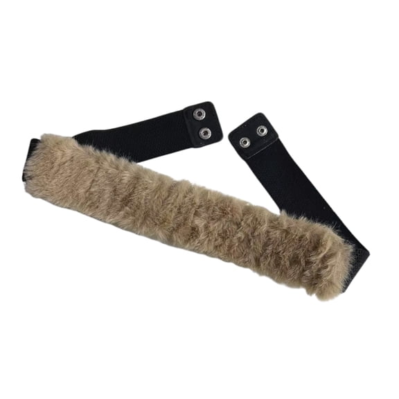 Adjustable Furred Waist Cincher Belt Stretchy Elastic Retro Design Unisex Daily Wear Accessory