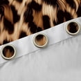 thumbnail image 4 of jejeloiu Kawaii Cheetah Print Curtains Pack of 2 (42x84 Each),Chic Leopard Pattern Curtains Blackout,Black Brown Bedroom Curtains For Girls Teens,Super Cozy Room Decor, 4 of 6