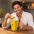 thumbnail image 5 of Tuvgenk Trash Can Coffee Mug with Lid 4.5 inch Funny Recycling Bin Ceramic Cup for Office Desk and Gag Gift Yellow, 5 of 5