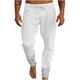 thumbnail image 2 of Pantalones largos para hombre, de color liso, con cordón, informales, de moda, largos, para hombre, 2 of 6