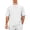 White, variant on hotojiny Mens Casual T-Shirts Textured Classic Fit Half Sleeve Knit Tees Loose Crewneck Solid Color Tee Shirts S-3XL