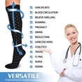 thumbnail image 2 of Nvzi 6 pares de medias de compresión hasta la rodilla de 15-20 mmHg L/XL para hombres y mujeres, 2 of 4